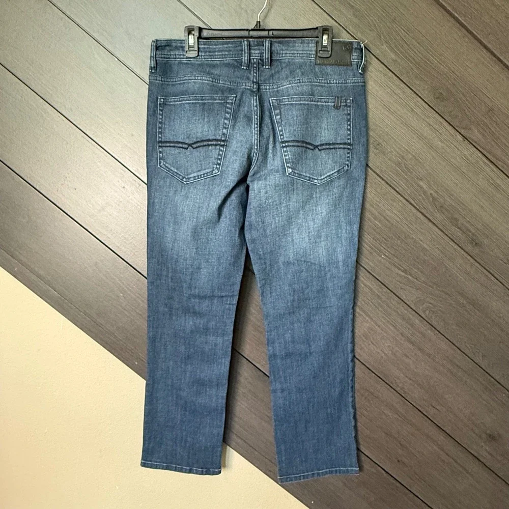Buffalo David Bitton Jackson-X Straight Stretch Jeans Men' 32x30 Dark Wash NWOT